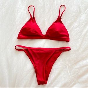 Red Zaful Bikini